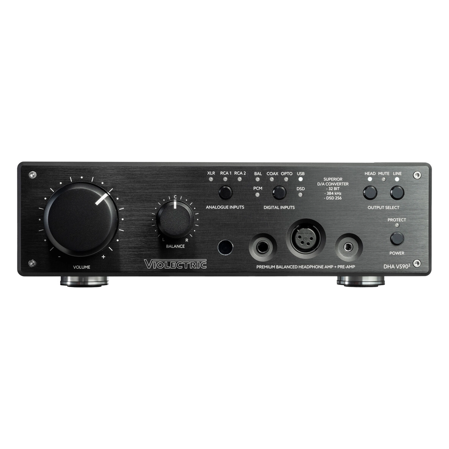 VIOLECTRIC DHA V590 PRO V2 WZMACNIACZ SŁUCHAWKOWY Z DAC