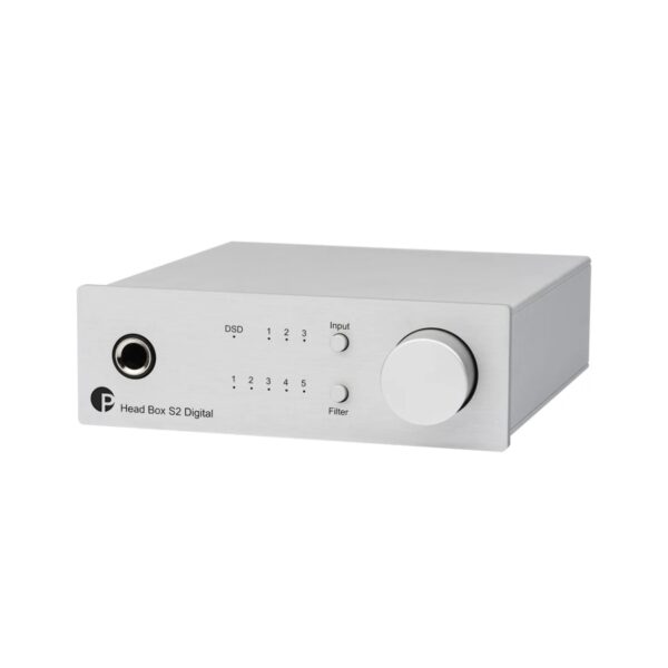 Pro-Ject HEAD BOX S2 DIGITAL - Wzmacniacz słuchawkowy z DAC - Silver