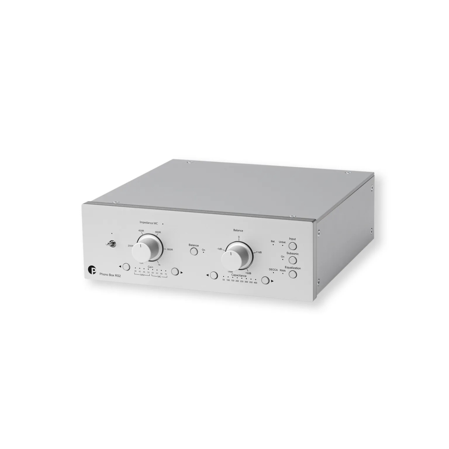 Pro-Ject PHONO BOX RS2 - Przedwzmacniacz gramofonowy MM/MC - Silver