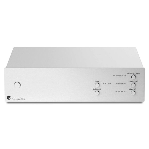 Pro-Ject PHONO BOX S3 B - Przedwzmacniacz gramofonowy MM/MC - Silver