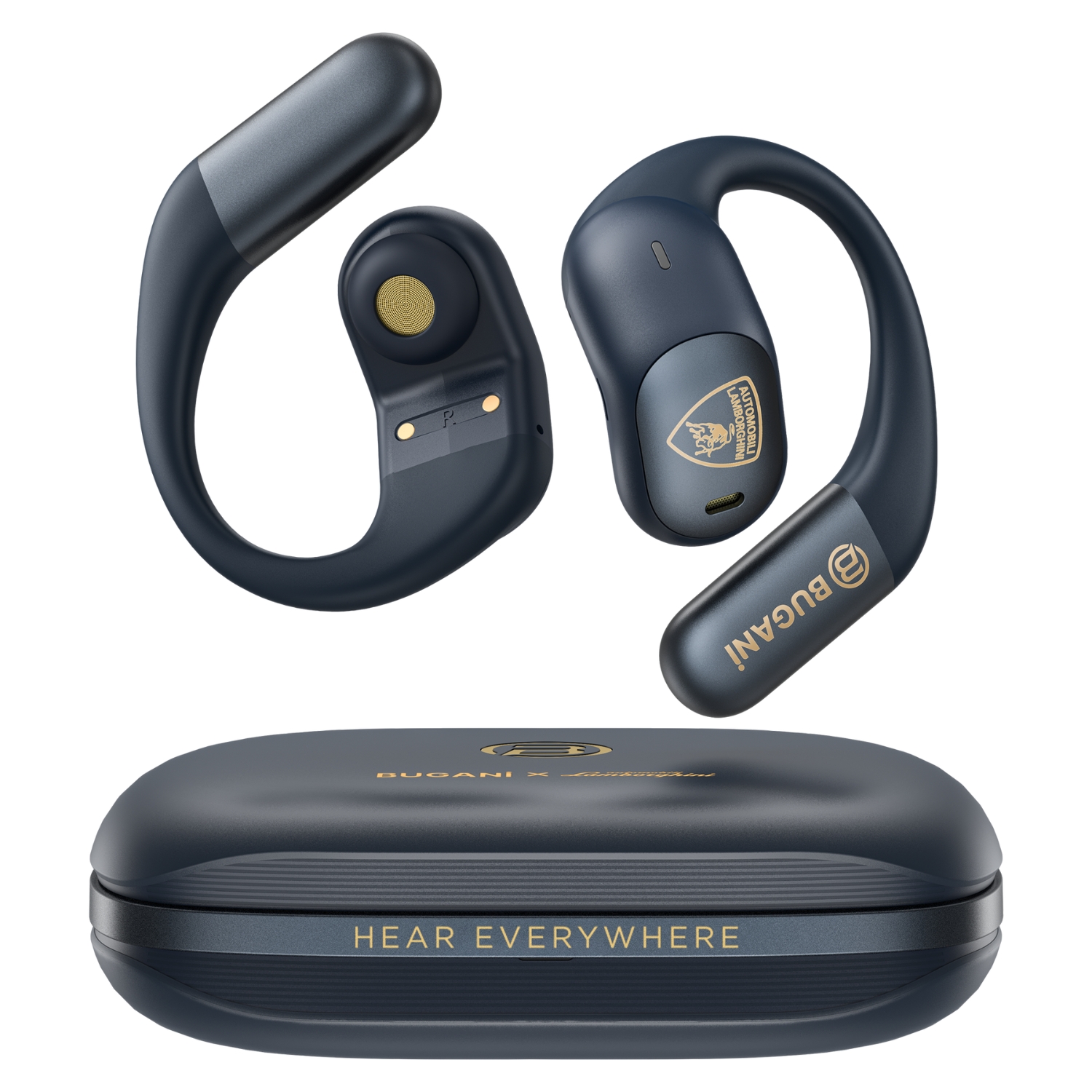 BUGANi Free B15 - Słuchawki TWS Premium Lamborghini Limited edition - Dark blue