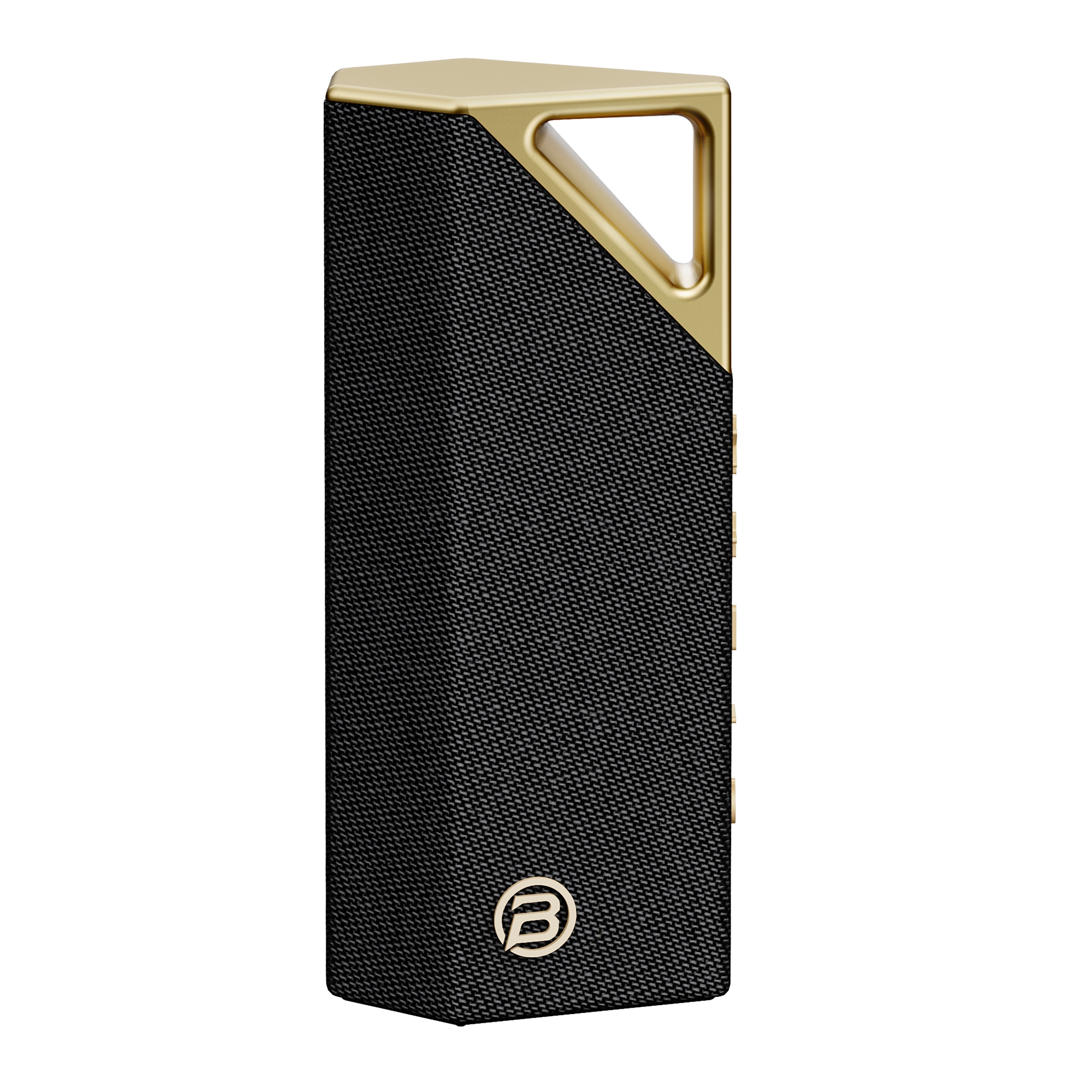 Bugani Brief - Przenośny głośnik Bluetooth Premium - Black Gold