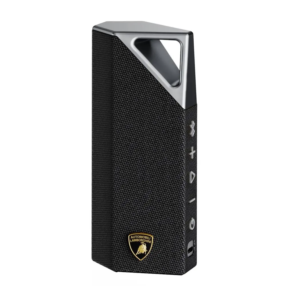 Bugani Brief - Przenośny głośnik Bluetooth Premium Lamborghini Limited edition - Black silver