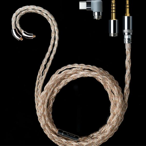 FiiO LC-RE PRO 2025 - kabel słuchawkowy MMCX z wymiennymi wtykami (Gold-Silver-Copper)