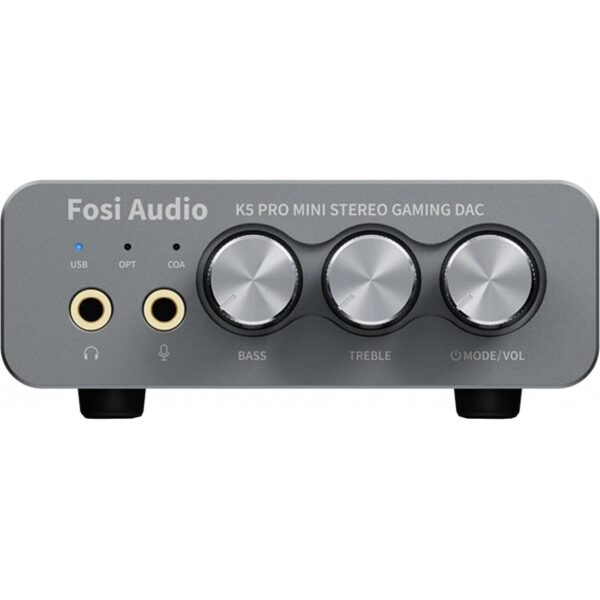 Fosi Audio K5 Pro - gamingowy DAC/AMP z wejściem mikrofonowym
