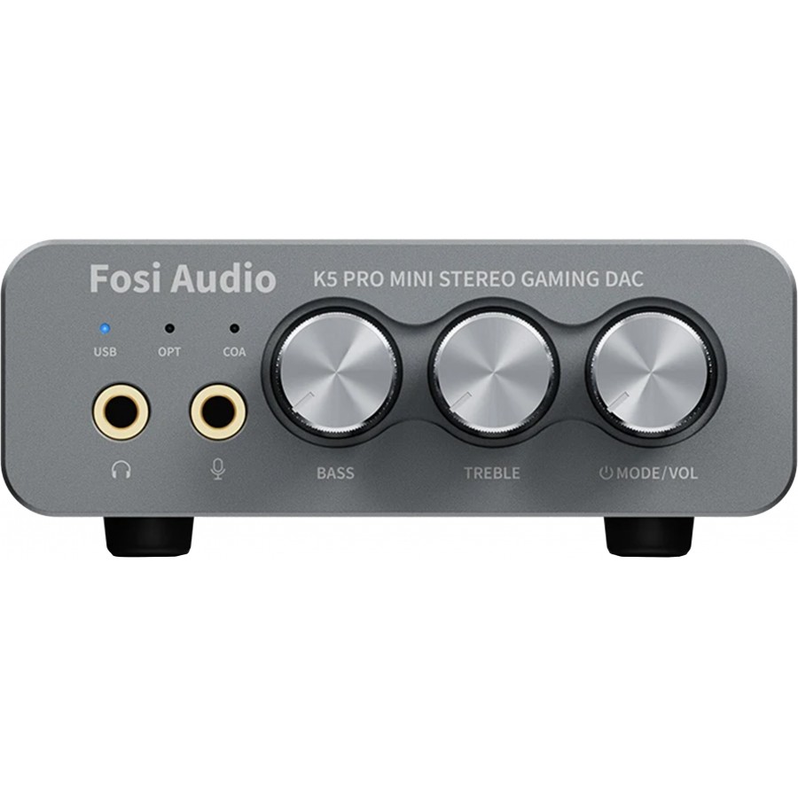 Fosi Audio K5 Pro - gamingowy DAC/AMP z wejściem mikrofonowym