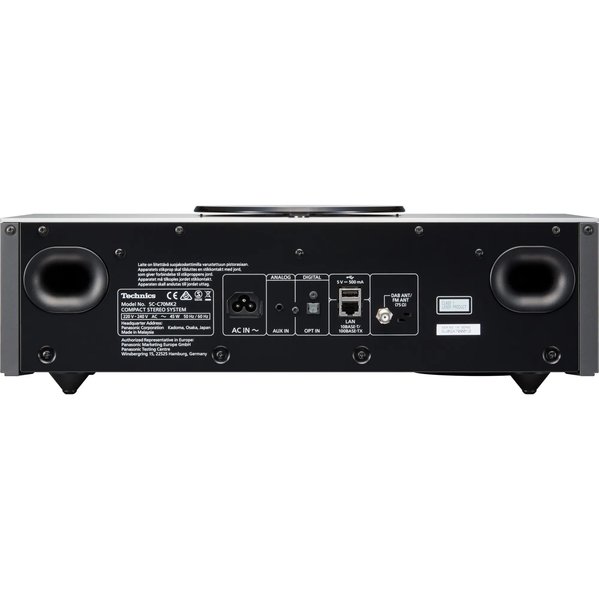 Technics SC-C70MK2EGK - Kompleksowy system muzyczny - Black - obrazek 2